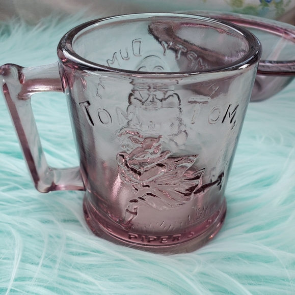 Vintage Tiara Pink Glass Bowl & Cup - Picture 4 of 12